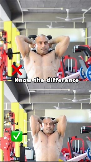 "Overhead Extensions: Right vs. Wrong Form Guide! ✅"#shorts #fitness #motivation