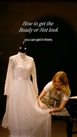 4.6K views · 15 reactions | Wedding dress or Halloween costume, Samara Weaving’s tutorial works for both. Ready or Not is on Disney+ now. | Searchlight Pictures | Facebook