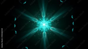 Futuristic VJ scene with vivid and psychedelic patterns.