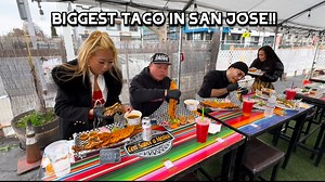 THE BIGGEST TACO IN SAN JOSE!! | Raìna