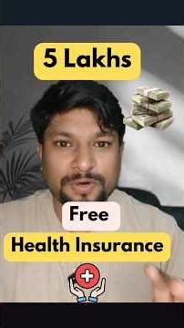Free healt insurance 5 Lakhs Cashless| #shorts