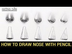 How to draw a Nose and locate the nose by Huta Chan