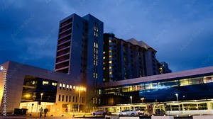 Generic Health Care Hospital Exterior Building Time Lapse