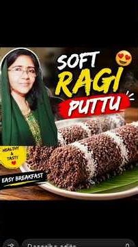 Healthy Ragi Breakfast 💪Soft Ragi Puttu in minutes 😍