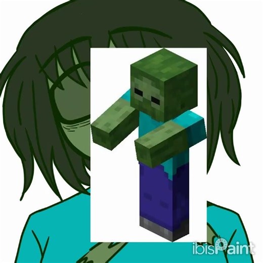 Zombiegirl #art #drawing #digitalart #minecraft #fanart #zombie #myart #cutegirl #speedpaint