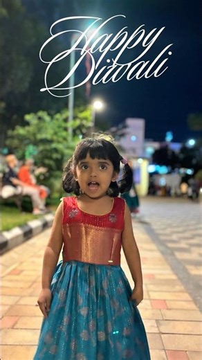 Cute Little Princess Celebrates Diwali | Dhavanipotta Deepavali | Happy Diwali 2025 | Shorts