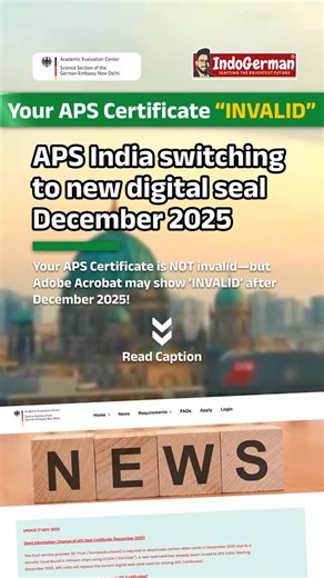 IndoGerman Education 🇮🇳🇩🇪 | APS India issues a digital certificate called “DigZert” instead of a paper certificate. This is a secure PDF file with a special digital... | Instagram