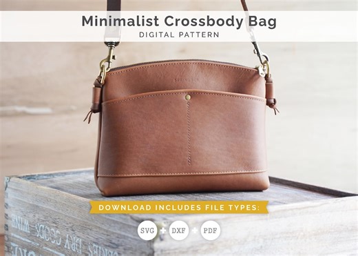 Minimalist Crossbody Bag Pattern - Etsy