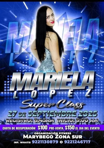 19K views · 188 reactions | Minatitlán , Veracruz  Nos vemos este próximo 27 de septiembre mi gente linda de Minatitlán y sus alrededores, No se lo pueden perder!! 朗 más información con Mary Bego | Mariela López Dance Fit | Facebook