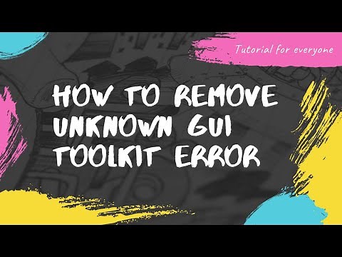 How to remove unknown GUI Toolkit error in Eclipse IDE .Unknown GUI Toolkit error कैसे दूर करे