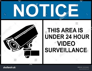 Cctv Sign Video Camera Sign Area Stock Vector (Royalty Free) 2503416641 | Shutterstock