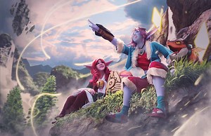 2.6K views · 70 reactions | here's timelapse for the edit. I was just blasting this song to get in the mood. I love building backgrounds! Cosplayer: Pudding Knights Cosplay | Chewie | Facebook