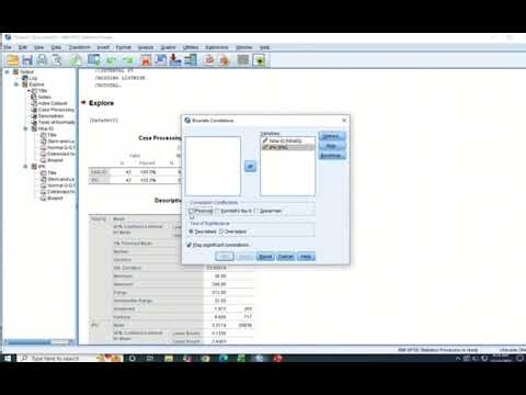 TUTORIAL TEST NORMALITY, COROLATION, REGULATE IBM SPSS