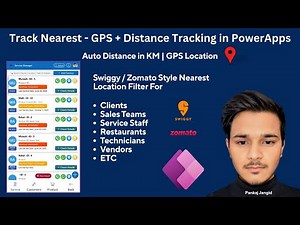 Distance Tracking App in PowerApps | Swiggy/Zomato Style Location Filter App | Track Nearest
