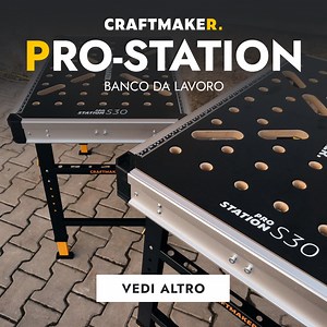 Ecco un ottimo aiutante - il tavolo da lavoro pieghevole multifunzionale CRAFTMAKER. La superficie da lavoro ideale per professionisti e amanti del Bricolage che offre una vasta gamma di benefici: ✅ Altezza regolabile fino a 90 cm ✅ Capacità di carico massima 450 kg ✅ Costruzione robusta ✅ Spedito con accessori | Craftmaker Tools