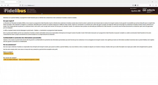 Fidelibus -Connexion compte déja existant