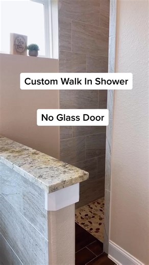 Rustic Farmhouse Bathroom Decor Ideas | Glassless Custom Shower Design