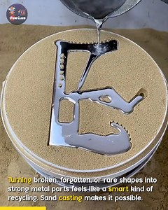 1.6M views · 1.4K reactions | Creative Metal Casting Secrets. #SandCasting | Fun club | Facebook