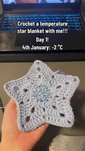 Daily Crochet Updates: Temperature Star Blanket Project