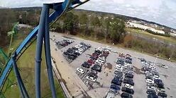 Batman at Six Flags Over Georgia on-ride POV