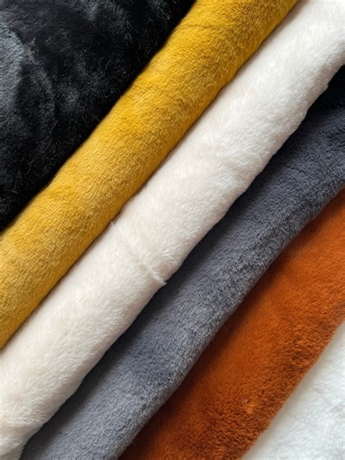 Rabbit Plush Fabric, 10 Colors, Wide 1.64 Yarda, Faux Fur, Vegan, One Side Soft Plush, Toys, Cuffs Collars, by the Yard Meter, - Etsy