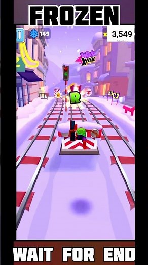 Collecting FROZEN Letter in subways surfer #subwaysurfers #wordhunt #shorts
