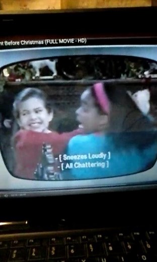 Barney's Christmas: Baby Bop sneezed on Santa.