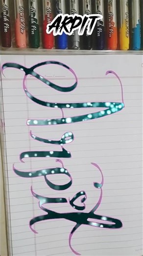 Mummy nu pasand trading song how to write Arpit name calligraphy #viral #calligraphy