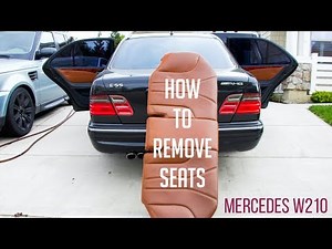 How to remove the rear seats of the Mercedes E-Class