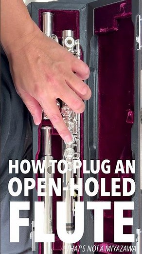 How To Plug (and Unplug) an Open Holed Flute