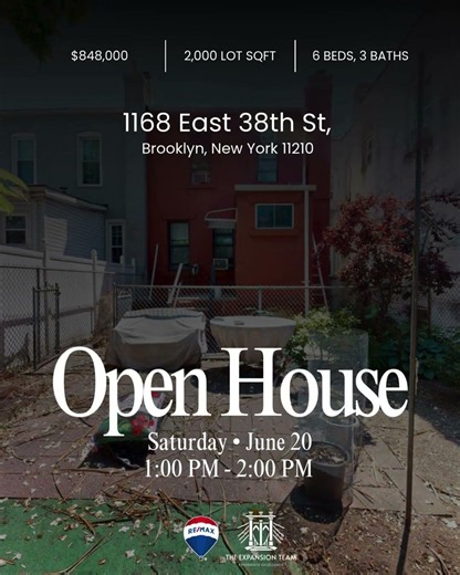 Open House in East Flatbush Brooklyn NY | 6 Bedroom Multi Family Home for Sale