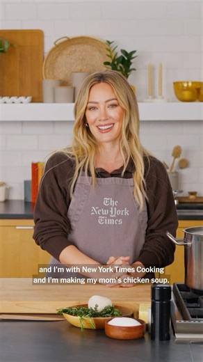 This is what family recipes are made of #hilaryduff #chickensoup