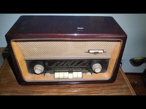 1960 EMUD German AM FM Tube Radio Repair Sparking Smoking