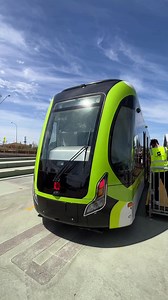 5.7K views · 43 reactions | Australia’s first trackless tram is trialling here at the City of Stirling #tracklesstram #cityofstirling #farmersmarket | Perth Theme Parks | Facebook