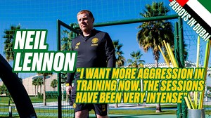45K views · 988 reactions | ️ “The sessions have been very intense. I want more aggression in the training now. They’re more prolonged so you can get more technical and physical work done.” Celtic TV's exclusive interview with Neil Lennon at our mid-season training camp in the UAE. #BhoysInDubai | Celtic FC | Facebook