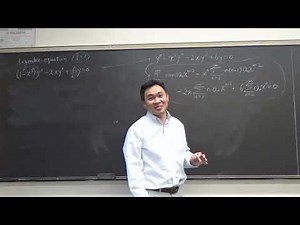 Power series solutions of the Legendre Equation