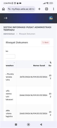 Cara donwload dokumen MY FISIP Unila