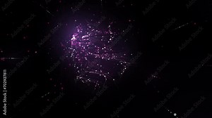 Artificial Intelligence aka AI sphere of entangled neurons and virtual nerve bundles, 4k 24p, with alpha channel for transparency Stock Video