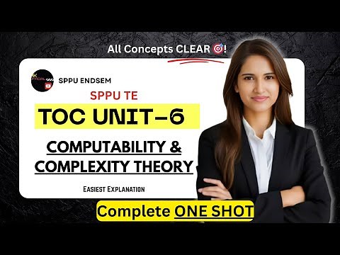 TOC Unit 6: Computability & Complexity Theory | Decidable, Undecidable, PCP, P vs NP | SPPU TE