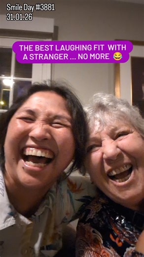 Have you ever had a laughing fit with a stranger? 😂 The best laughter of the day ❤️ One of those moments where words aren’t needed — just pure, shared joy. Sometimes the best connections are the unexpected ones. PS: Happy Birthday, Nergiz ❤️ Grateful to be celebrating your beautiful presence in this world And, thank you for sharing your mum with me @nergizyuksel ❤️😂 She is so cute. Love and hugs, Nat ❤️🤗 #laughter #dailypositivity #gratitude #lol #happiness | Laughter with Cancer