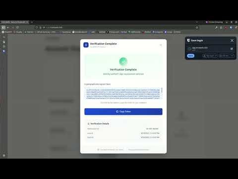 🔒 Age Verification Demo – Fast, Private, PassKey-Based Flow