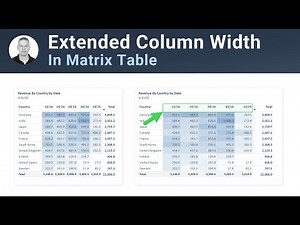 How To Extend the Column Width in Matrix Table To Improve Readability | Power BI