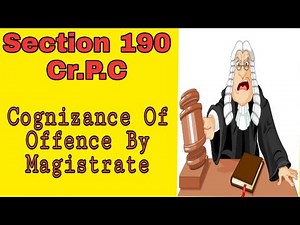 #Sec190CrPC#Cognizance of offence by Magistrate