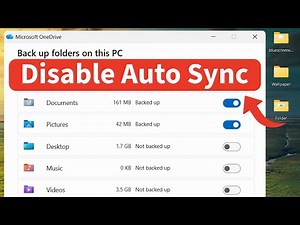 How to Disable OneDrive Auto Sync (Backup) in Windows