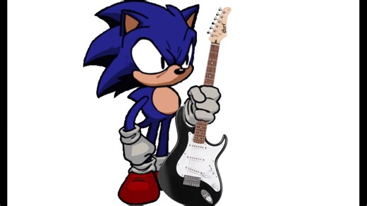 FNF Sonic V2.0 - Faker but EXE has a guitar