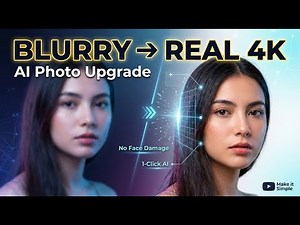 Turn Blurry Photos into REAL 4K Quality Using AI (No Face Damage!)
