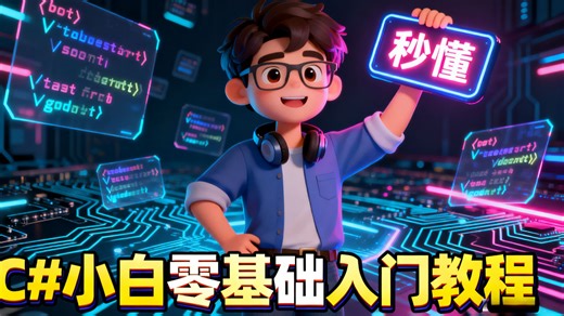 C#小白零基础入门一套让你学了就秒懂的教程（二）