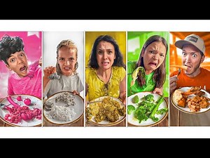 Eating One COLOR for 24 hours in HAWAII!!