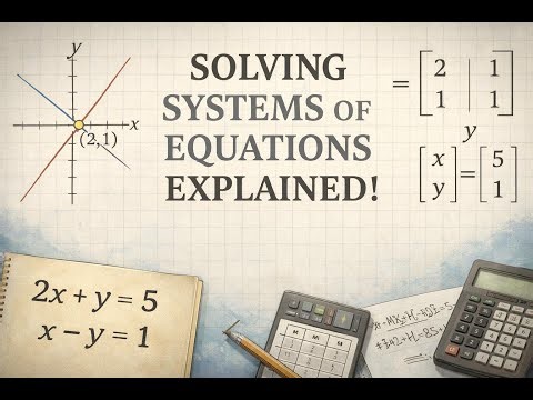Linear Algebra Part 1 | Linear Equations, Linear Systems, and Matrices