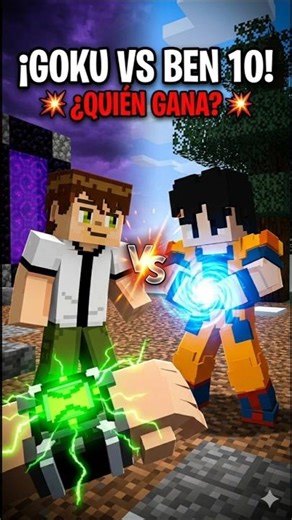 ​¿Quién gana? GOKU vs BEN 10 en MINECRAFT 😱🔥#shorts #minecraft #goku #ben10